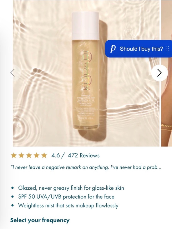 Kopari Other - Kopari Gold Sheer Tanning & SPF Mist
